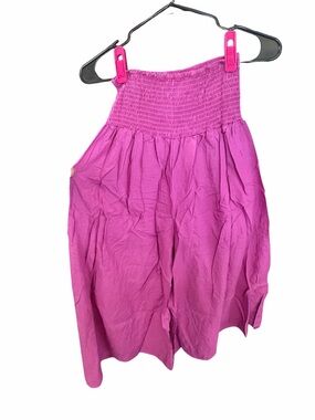 Fuchsia smocked pilazzo pants s/m